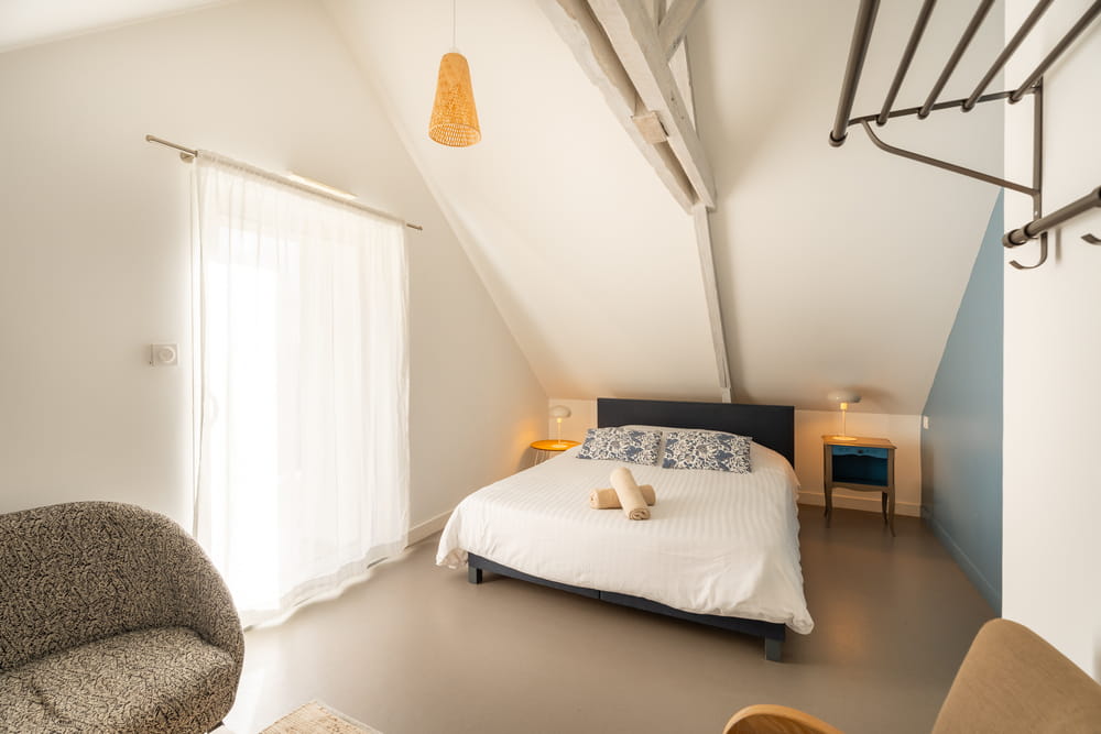 Gite La Grange Chambre lit double à l'étage