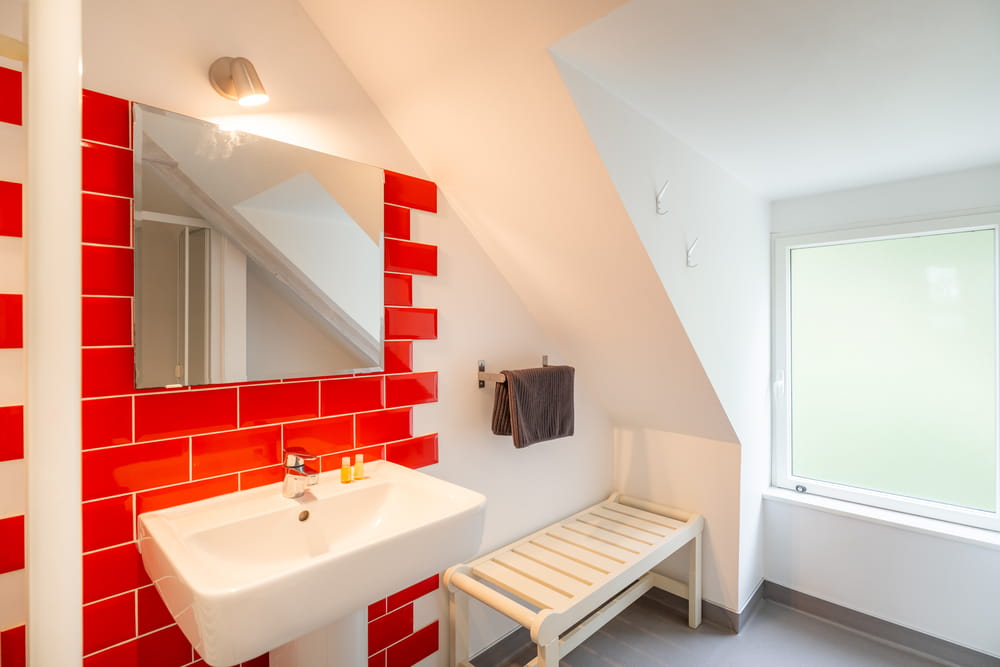 Gite La Grange salle d'eau avec douche